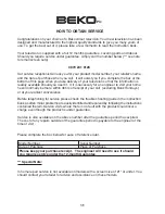 Preview for 36 page of Beko 28C723IDW Operating Instructions Manual