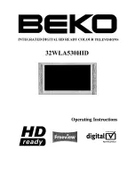 Preview for 1 page of Beko 32WLA530HI Operating Instructions Manual