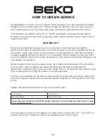 Preview for 36 page of Beko 37WLU530HID Operating Instructions Manual