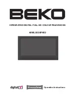 Beko 40WLU550FHID Operation Instructions Manual preview