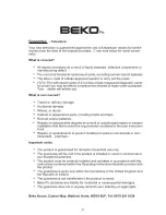 Preview for 36 page of Beko 42WP300PS Operating Instructions Manual