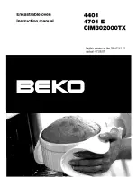 Beko 4401 Instruction Manual preview