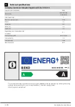 Предварительный просмотр 6 страницы Beko 7000440042 User Manual