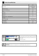 Preview for 6 page of Beko 7178843800 User Manual