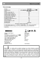 Предварительный просмотр 33 страницы Beko 7512720010 Instructions For Use Manual