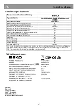 Предварительный просмотр 44 страницы Beko 7512720010 Instructions For Use Manual