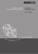 Beko AUTOMATIC WASHING MACHINE WM 7335 W Installation & Operating  Instructions And Washing Guidanse preview