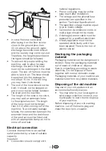 Preview for 11 page of Beko AUTOMATIC WASHING MACHINE WM 7335 W Installation & Operating  Instructions And Washing Guidanse