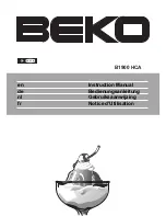 Preview for 1 page of Beko B 1900 HCA Instruction Manual