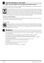 Предварительный просмотр 8 страницы Beko B3WF U 71042 WB User Manual