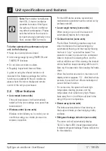 Предварительный просмотр 17 страницы Beko BBFDA 070 User Manual