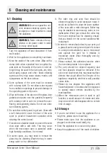 Preview for 21 page of Beko BBMWO25GB User Manual