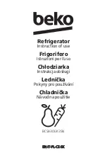 Preview for 1 page of Beko BCSA306K3SN Instructions Of Use