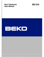 Beko BD-610 User Manual preview