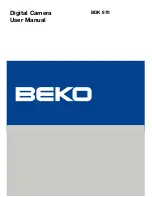Beko BDK 870 User Manual preview