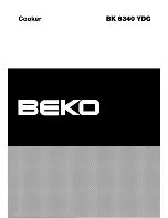 Предварительный просмотр 1 страницы Beko BK 6340 YDG User Manual