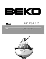 Preview for 1 page of Beko BK 7641 T Instructions For Use Manual