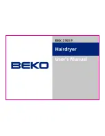 Beko BKK 2463 P User Manual preview