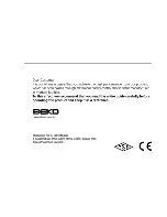 Preview for 3 page of Beko BKMF-4B Operating Instructions Manual