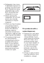 Preview for 9 page of Beko BTM510W User Manual