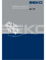 Beko BZ 77F Operating Instructions Manual preview