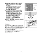 Предварительный просмотр 6 страницы Beko CDA 540 Installation, Operation & Food Storage Instructions