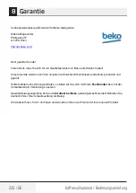 Предварительный просмотр 228 страницы Beko CEG7425B User Manual