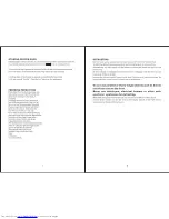 Preview for 6 page of Beko CF-390 Operating Instructions Manual