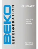 Beko CF1100APW Operating Instructions Manual preview