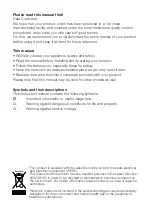 Preview for 2 page of Beko CFD5834APB Installation, Operation & Food Storage Instructions