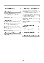 Preview for 3 page of Beko CFD5834APB Installation, Operation & Food Storage Instructions