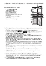 Preview for 9 page of Beko CFD6643 Installation, Operation & Food Storage Instructions