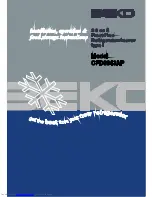 Preview for 1 page of Beko CFD6643AP Installation & Operating Instructions Manual