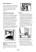 Preview for 19 page of Beko CFD6914APB Installation, Operation & Food Storage Instructions