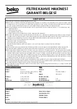 Предварительный просмотр 34 страницы Beko CFM 4350 B User Manual