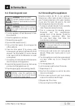 Предварительный просмотр 11 страницы Beko CFM4350B User Manual