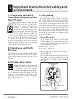 Предварительный просмотр 6 страницы Beko CFM6151B User Manual