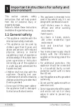 Preview for 4 page of Beko CFM6201W User Manual