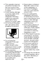 Preview for 8 page of Beko CH142120 DX Manual