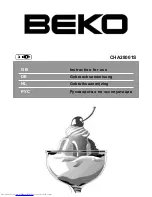 Beko CHA 28001 Instructions For Use Manual preview