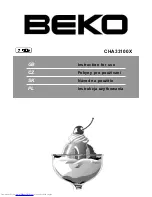 Beko CHA 33100X Instructions For Use Manual предпросмотр