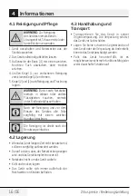 Preview for 16 page of Beko CJB6040W User Manual