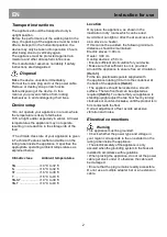 Preview for 8 page of Beko CN228200 Instructions For Use Manual