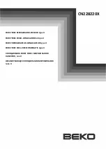 Preview for 1 page of Beko CN228220X Manual