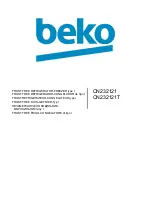 Preview for 1 page of Beko CN232121 Manual