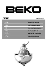 Preview for 1 page of Beko CN232200 Instructions For Use Manual