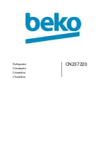 Preview for 1 page of Beko CN237220 Manual