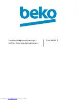 Beko CNA 29122 T Instructions For Use Manual предпросмотр