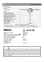 Preview for 58 page of Beko CNA29120S Instructions For Use Manual