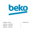 Preview for 1 page of Beko CNA340K20XP Manual